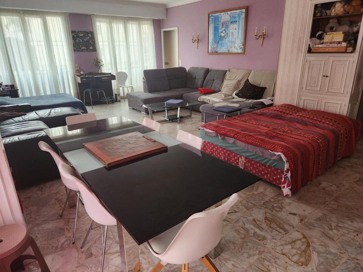 Big Apart 140M2 5Min Walk To Beach Sea &Promenade 3 Double Rooms,Big Living Room 42M2, 3 Showers,9 Beds, Free Parking 尼斯 外观 照片